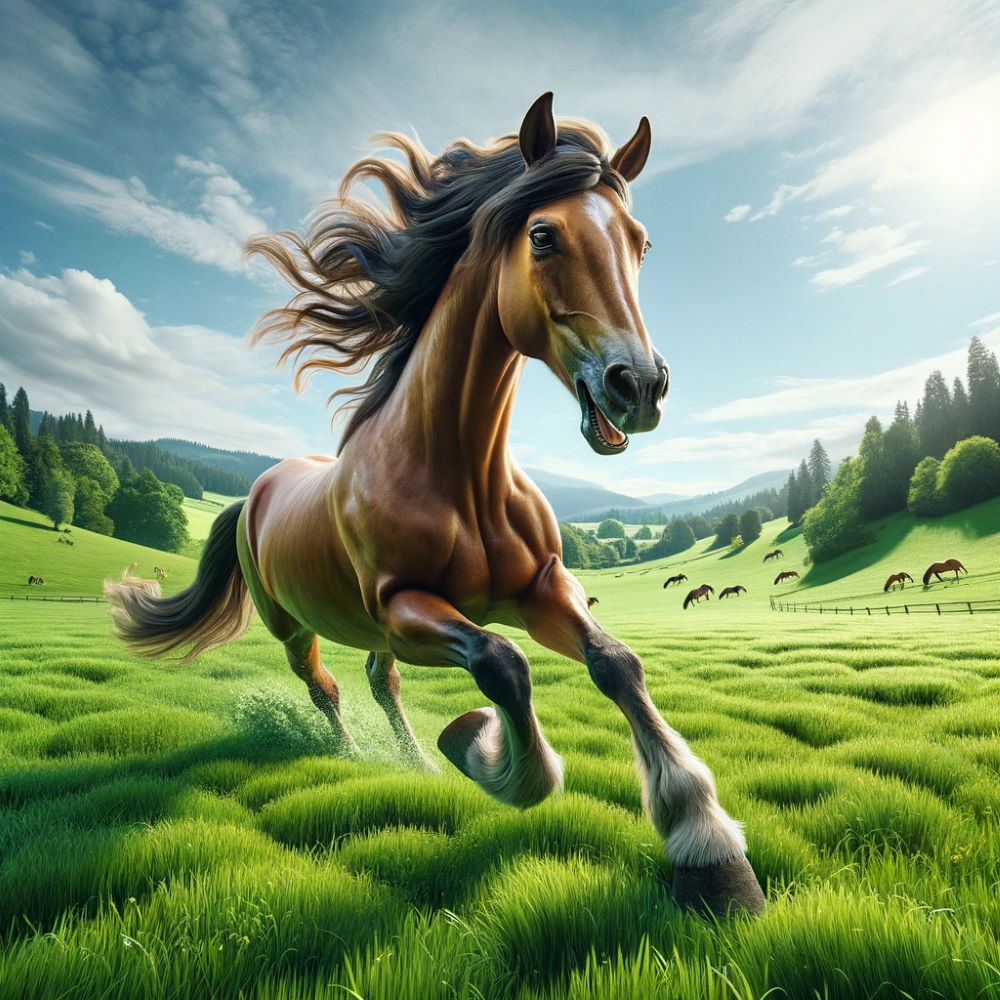 gesundes Pferd-Weide-Faszienrolle Pferd-Faszientraining-LaziRoll